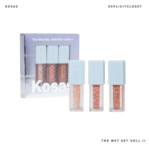 Kosas The Wet Set Undressed Vol II – Hydrating Nude Gloss Trio